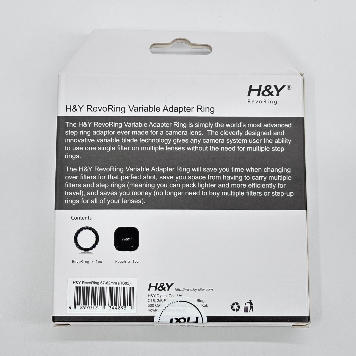 H&Y RevoRing 可変ステップアップリング 67-82mm【C8259-N】