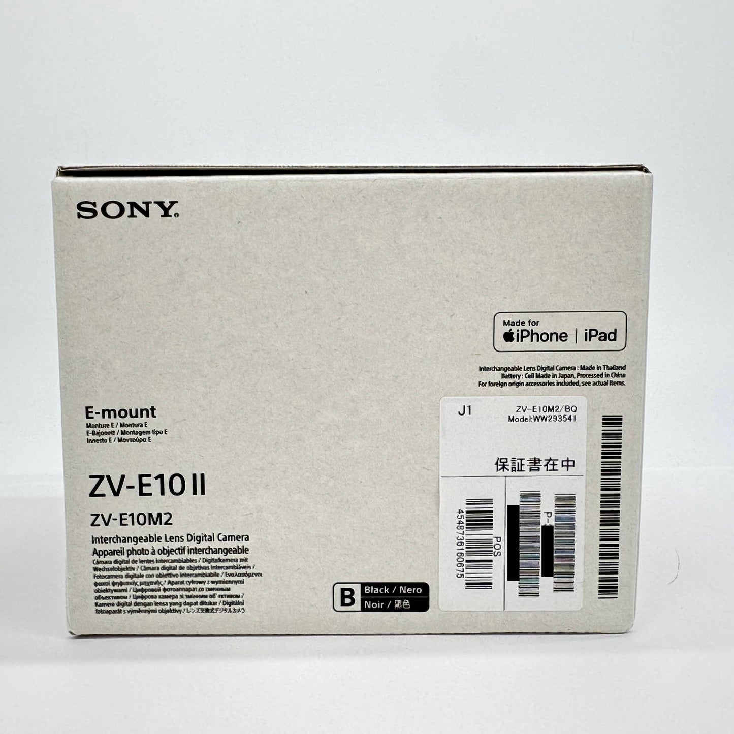 美品 SONY ZV-E10 II ZV-E10M2 ボディ【C6841】