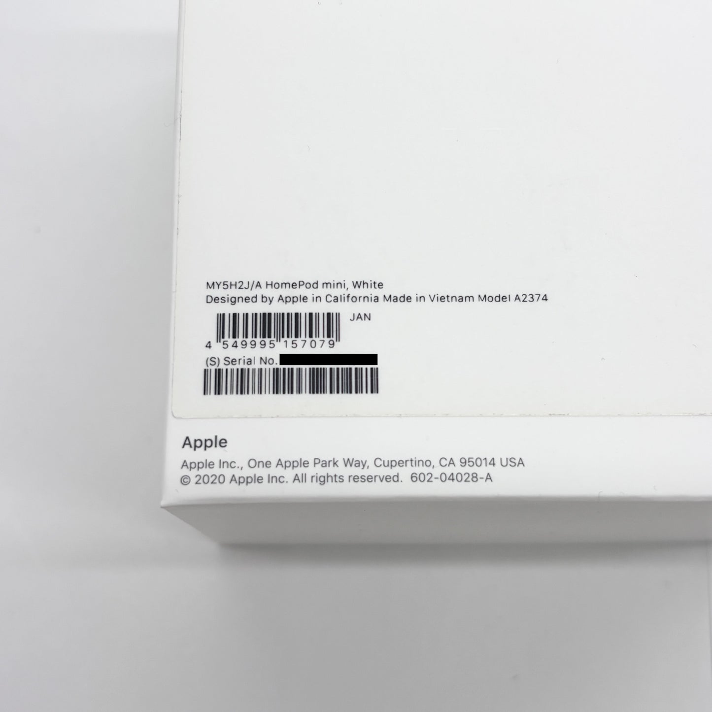 HomePod mini ホワイト MY5H2J/A スマートスピーカー【C8094-60】