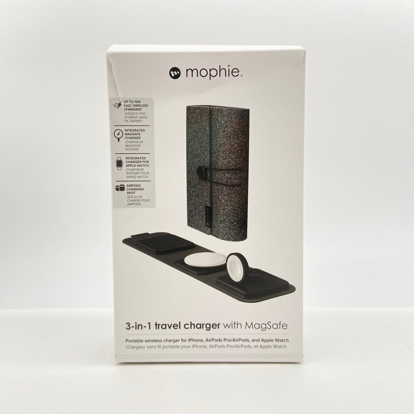 mophie 3 in 1 travel charger with magsafe 【C6172-60】