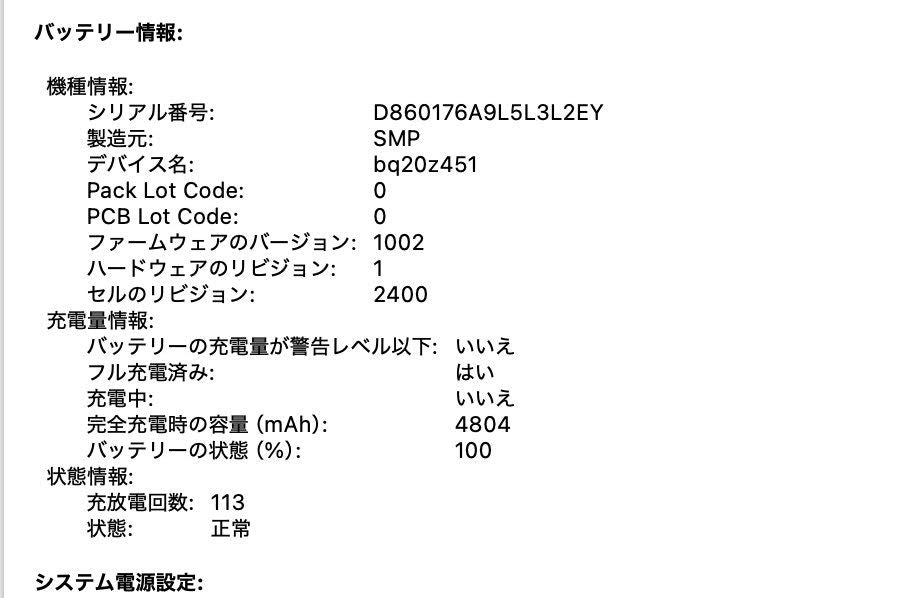 Apple MacBook Pro 13インチ 2020 1.4GHz クアッドコア i5 8GB 256GB 充放電回数113回【C5200-80】
