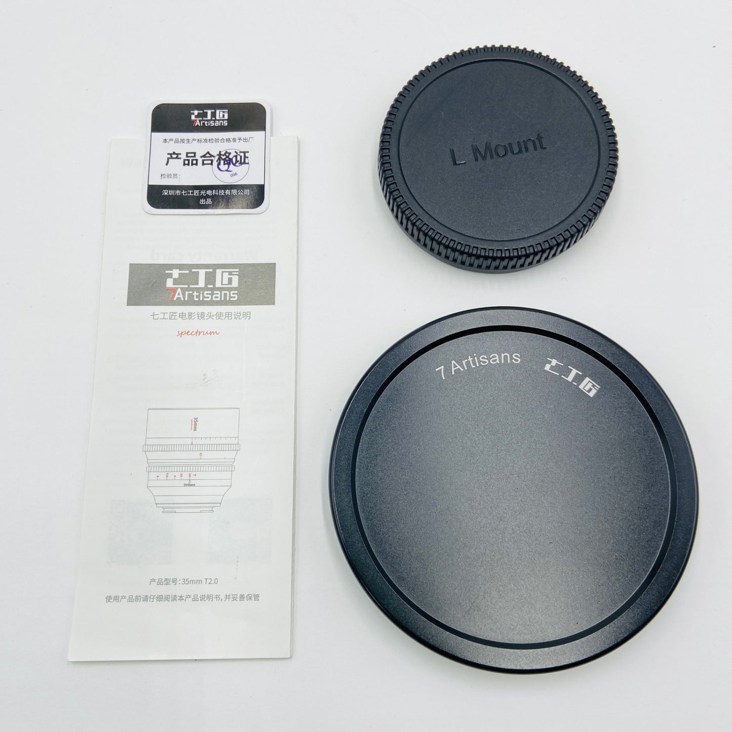 7Artisans 35mm T2.0 Lマウント 箱あり【C4081 -80】