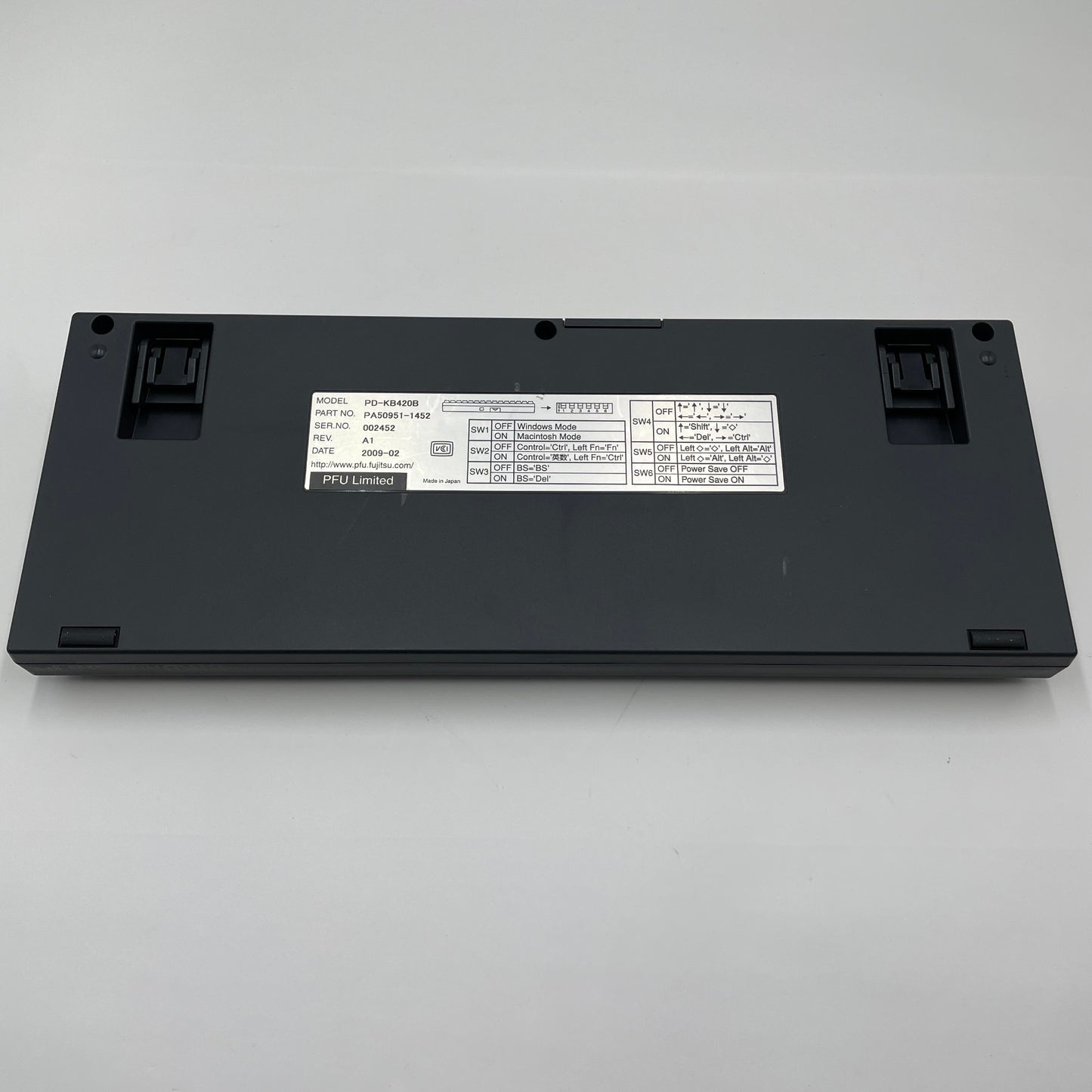 PFU HHKB Professional JP PD-KB420B 墨 日本語配列 キーボード ケーブル付属【C4247-60】