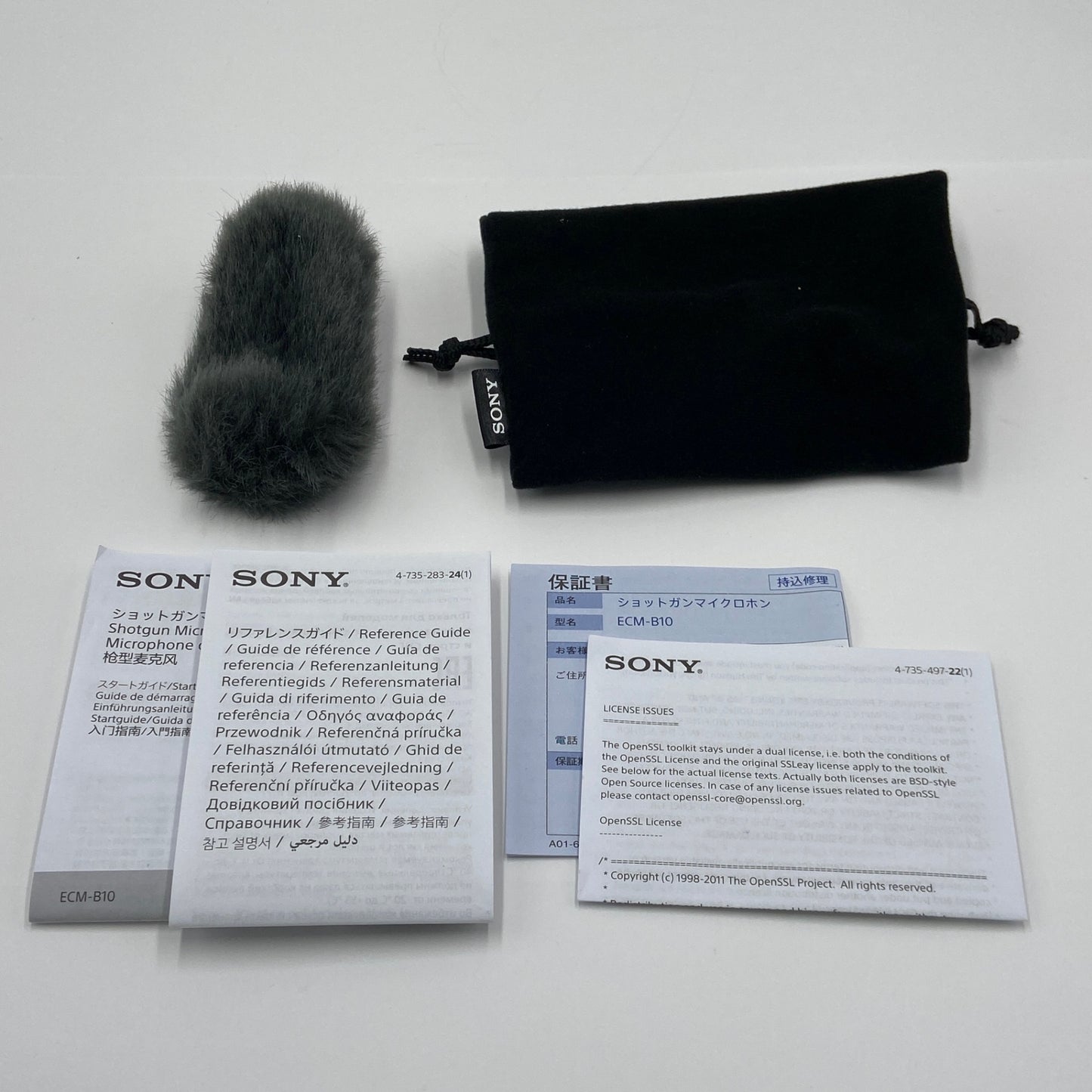 美品 SONY ECM-B10 ショットガンマイクロホン 付属品完備【C5205-60】