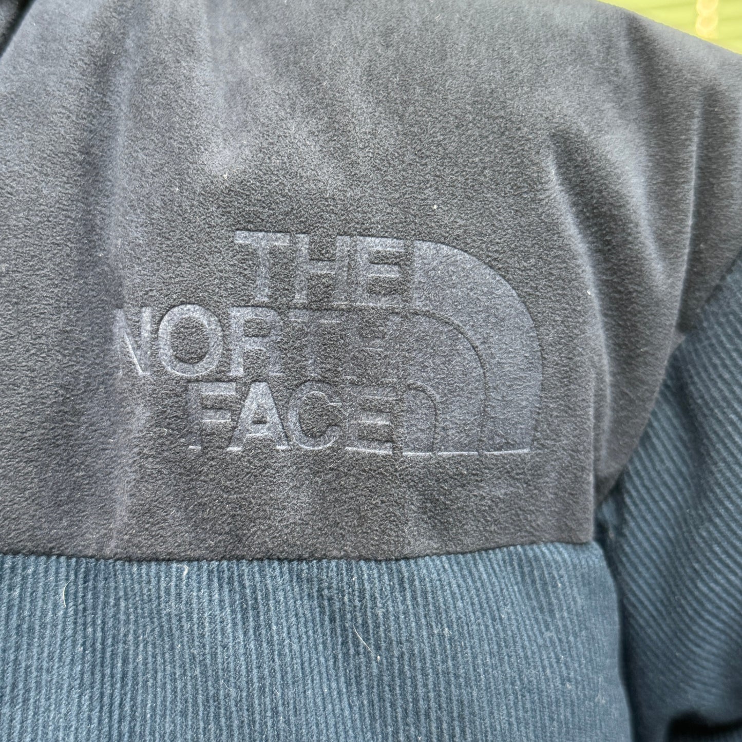 THE NORTH FACE ノースフェイス ジャケット ネイビー 紺 直営店限定 コーデュロイ ヌプシ ダウンジャケット (Corduroy Nuptse Jacket) ND92231R アウター ブルゾン サイズ:XL【C6024】