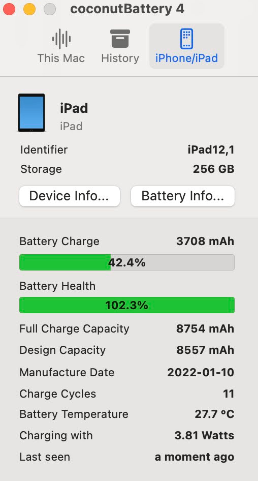 美品 iPad9 第9世代 256GB Wi-Fiモデル スペースグレイ MK2N3J/A バッテリー最大容量100%【C5364-60】