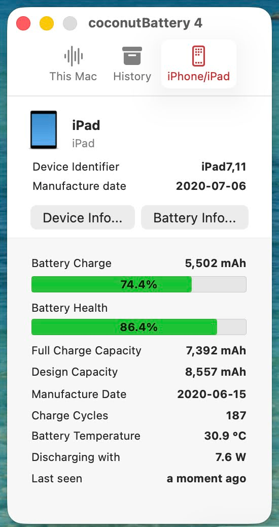 美品 iPad 第7世代 Wi-Fi 32GB MW762J/A ゴールド バッテリー最大容量85% 【C8969-60】
