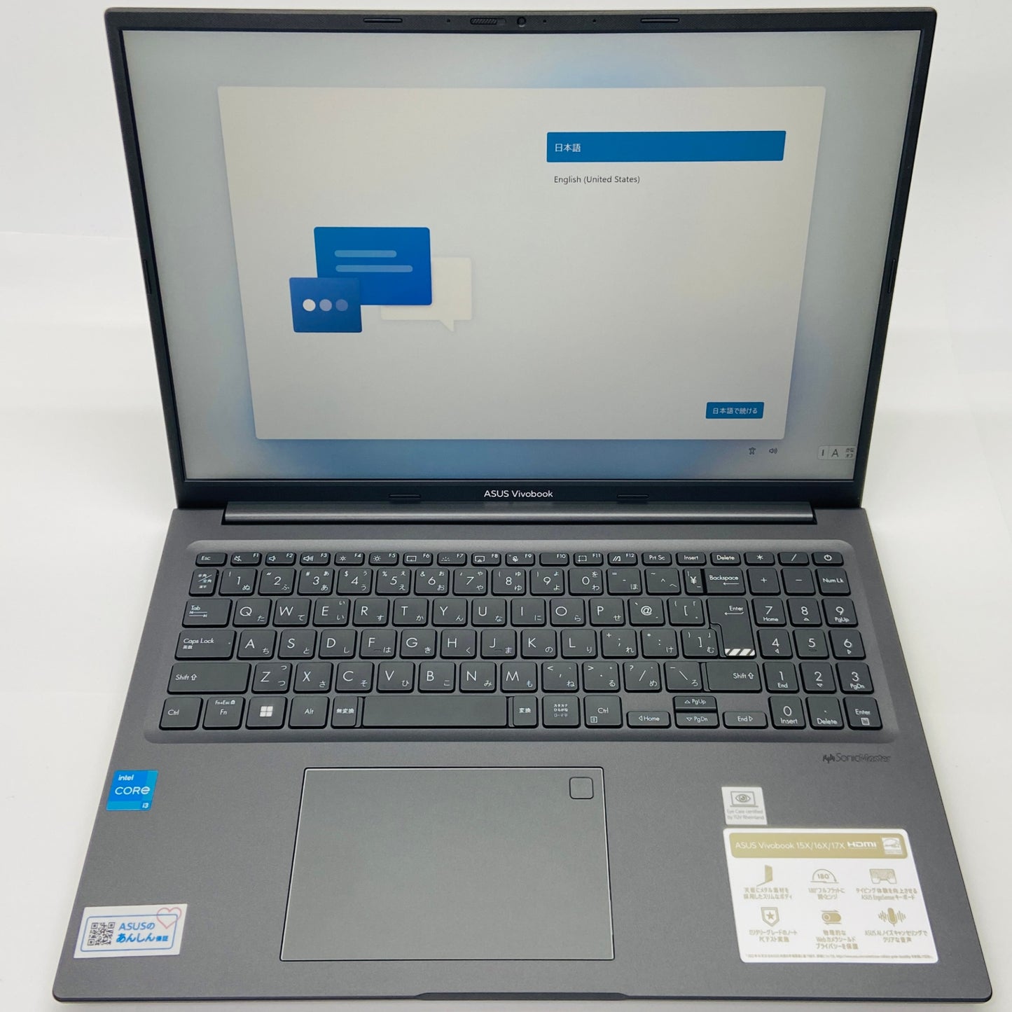 美品 ASUS vivobook 16X K3604Z i3 1215U 8GB 256GB 【C4163-100】