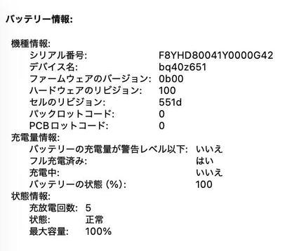 美品 Apple MacBook Air 13インチ MC6T4J/A 2025 M4 16GB SSD256GB 充放電回数5回 バッテリー最大容量100%【C6068-80】