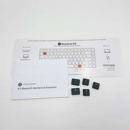 美品 Keychron K3 US配列 Bluetooth キーボード 茶軸 K3D3 【C5989-80】