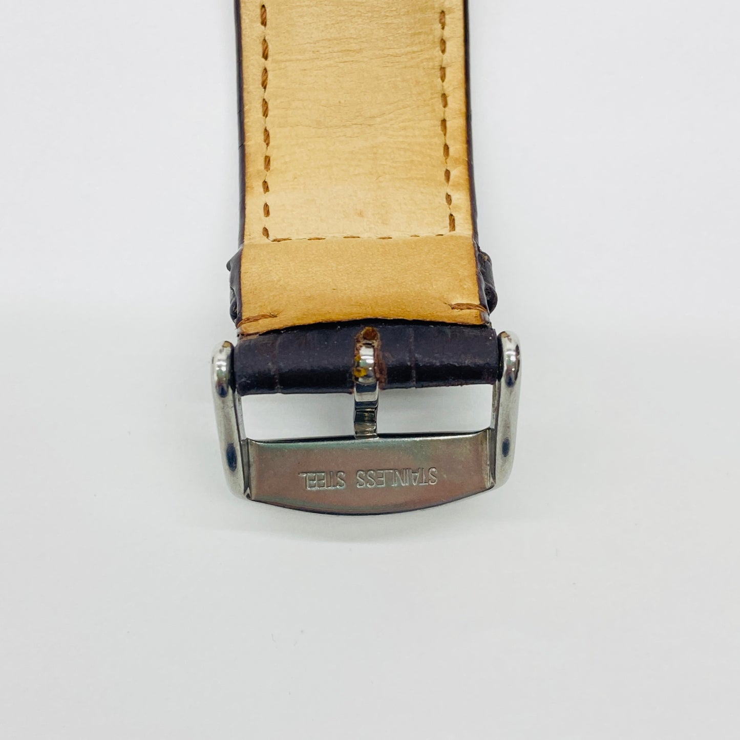 美品 ZEPPELIN (ツェッペリン) 腕時計 ツェッペリン100周年記念モデル アイボリー×ブラウン 7680-1【C4254-60】