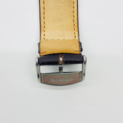 美品 ZEPPELIN (ツェッペリン) 腕時計 ツェッペリン100周年記念モデル アイボリー×ブラウン 7680-1【C4254-60】