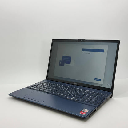 美品 FMV LIFEBOOK AH55/H3 FMVA55H3LC AMD Ryzen 7 5700U 16GB SSD 1TB Windows11Home バッテリー最大容量96%【C8021-80】