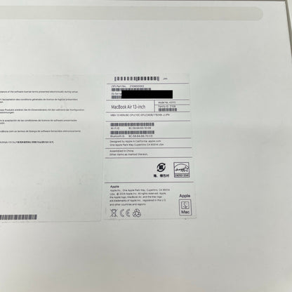 新品同様 美品 Apple MacBookAir 13インチ M3 24GB 1TB ミッドナイト バッテリー最大容量100%【C4712-80】