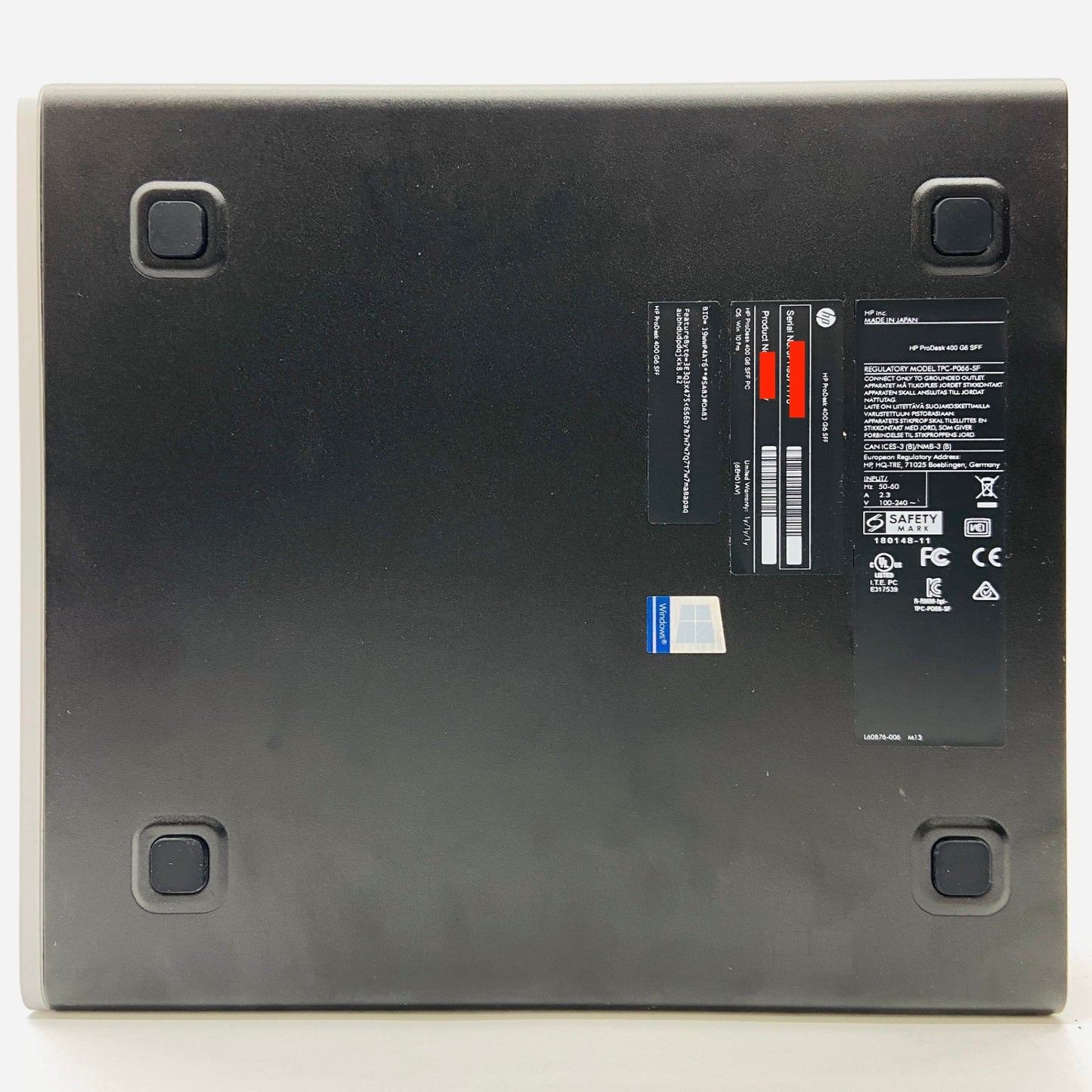 新品SSD HP prodesk 400 g6 sff i5-9500 8GB SSD256GB Windows11 Pro 【C4146-100】