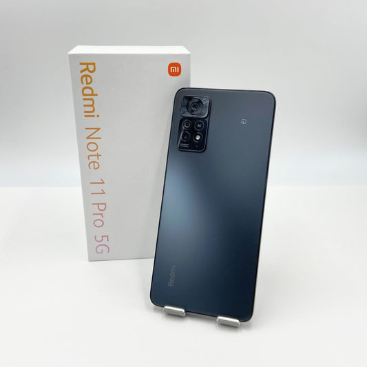 美品 Redmi Note 11 Pro 5G 128GB SIMフリー版 グラファイトグレー 箱・スマホケース付き【C5704-60】