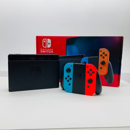 美品 Nintendo Switch 本体 Joy-Con(L) ネオンブルー/(R) ネオンレッド 任天堂 HAD-S-KABAA	【C4446-100】