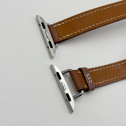 美品 Apple Watch MKLY3J/A A2476 Hermes Series7 41mm ステンレス GPS+Cellular バッテリー最大容量100% バンド2本あり【C5465-60】