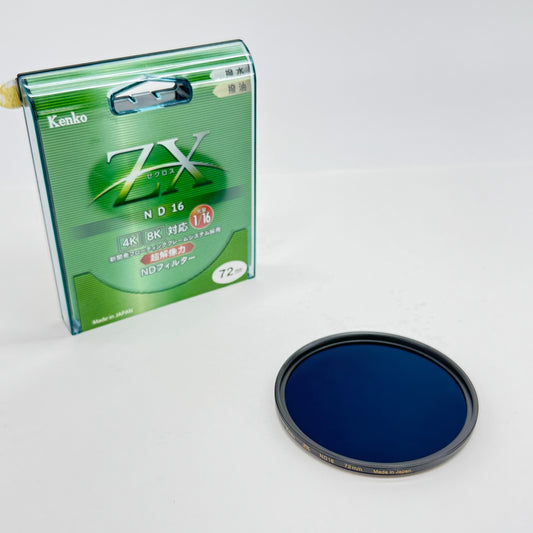 美品 Kenko ケンコー ZX ゼクロス ND 16 フィルター 72mm【C6906-N】