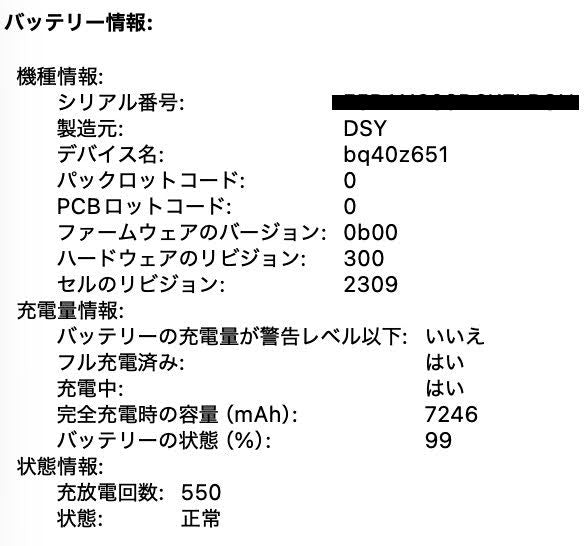 MacBookPro 2019 16インチ i7 2.6GHz 32GB 512GB Radeon Pro 5300M 本体のみ【C7246-80】