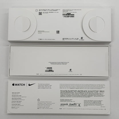 美品 Apple Watch SE 第3世代 GPSモデル 44ｍｍ MEP04J/A スターライトアルミ Nikeスポーツバンド M/L バッテリー最大容量100%  【C9027-60】