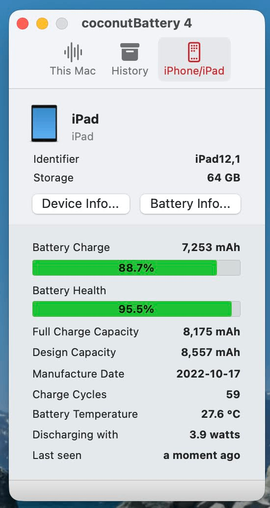 美品 Apple iPad 第9世代 MK2L3J/A 64GB WI-FI 10.2インチ 2021年 バッテリー最大容量93%【C6210-60】