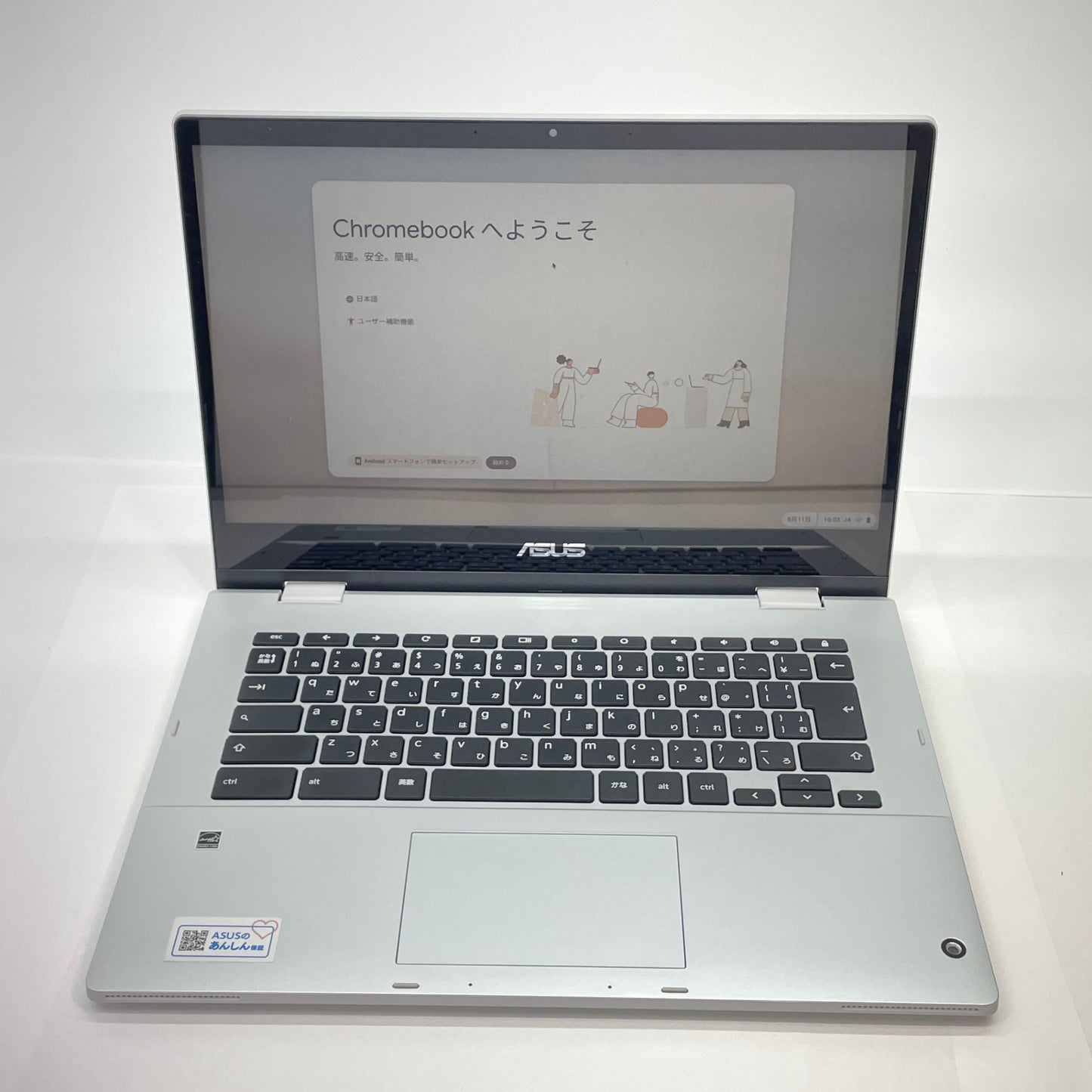 美品 ASUS chromebook CM1400FX AMD 3015Ce with Radeon Graphics 8GB eMMC 64GB 【C4720-80】