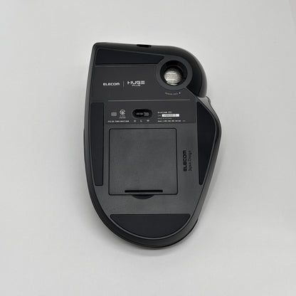 Elecom Huge Plus エレコム トラックボールマウス 静音 ベアリング支持 充電式 Bluetooth 無線2.4GHz 有線 3台マルチペアリング【C8740-60】