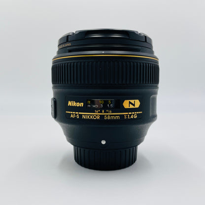 美品 Nikon AF-S NIKKOR 58mm f/1.4G  単焦点レンズ 【C4024-80】