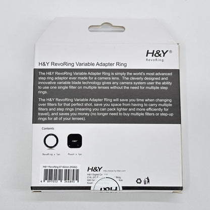 H&Y RevoRing 可変ステップアップリング 67-82mm【C8259-N】