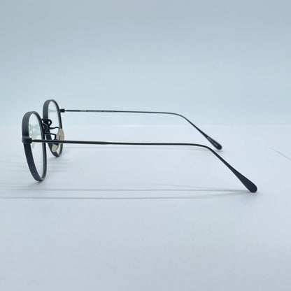 美品 seem Oh My Glasses TOKYO Lester omg-107-MBK-47 47□20-145 チタン製【C7008-60】