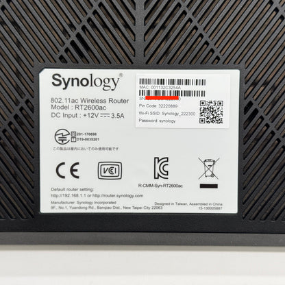 Synology RT2600ac 無線LANルーター 【C7405-80】