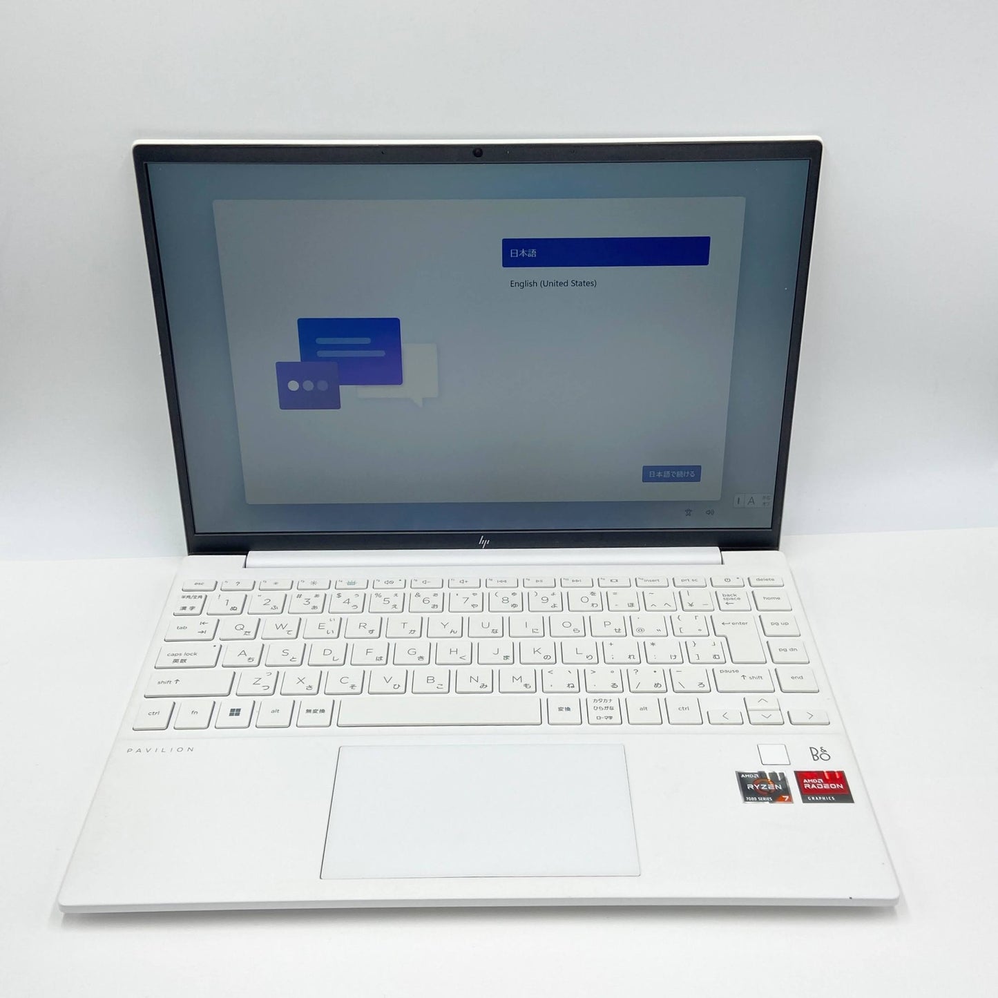 美品 HP Pavilion Aero Laptop 13-be2010AU AMD Ryzen 7 7735U 16GB 512GB Windows11Home バッテリー最大容量100% 【C5819-80】