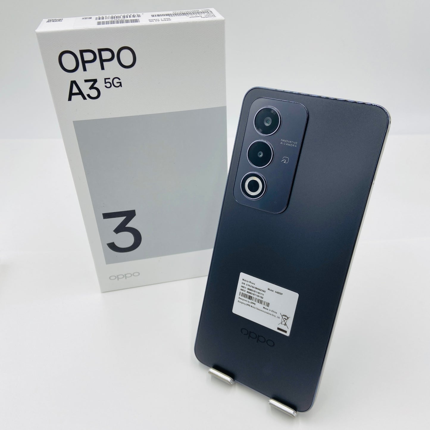 美品 OPPO A3 5G 128GB A402OP ブラック SIMフリー 付属品完備 【C4304-C】