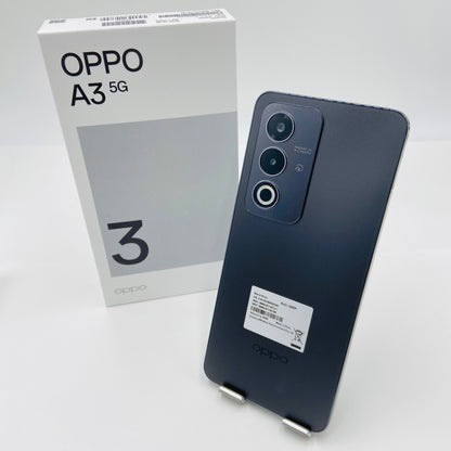 美品 OPPO A3 5G 128GB A402OP ブラック SIMフリー 付属品完備 【C4304-C】