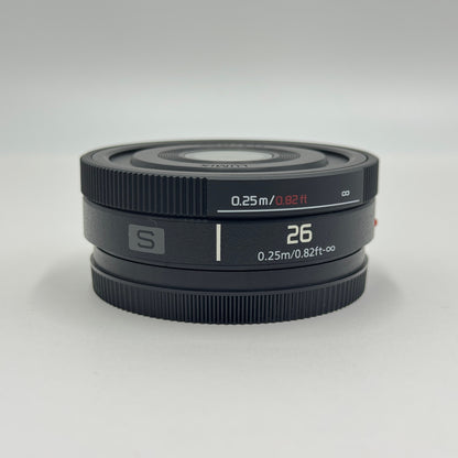 Panasonic LUMIX S 26mm F8 S-R26 Lマウント パンケーキレンズ【C7479-60】