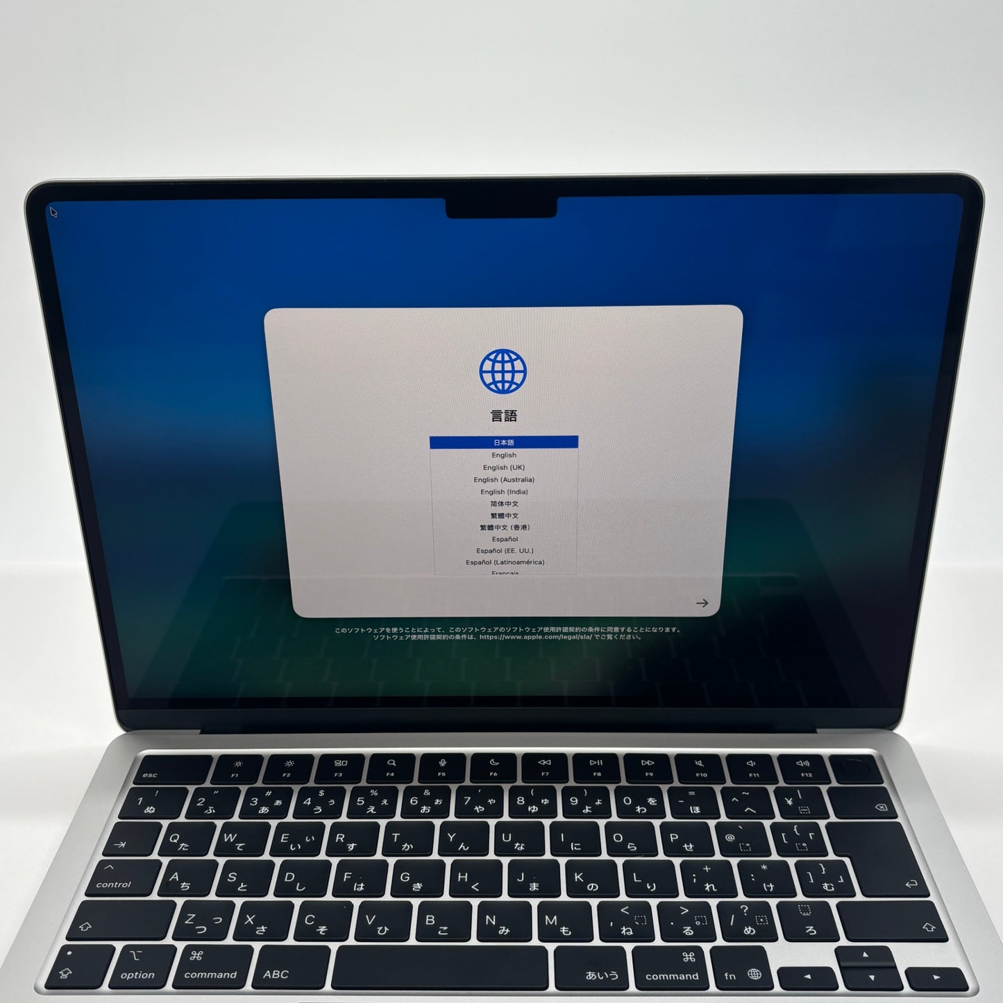 美品 MacBook Air 13インチ (Early 2025) Apple M4 10コア/16GB/SSD 512GB シルバー MW0X3J/A バッテリー最大容量100%【C6279-80】