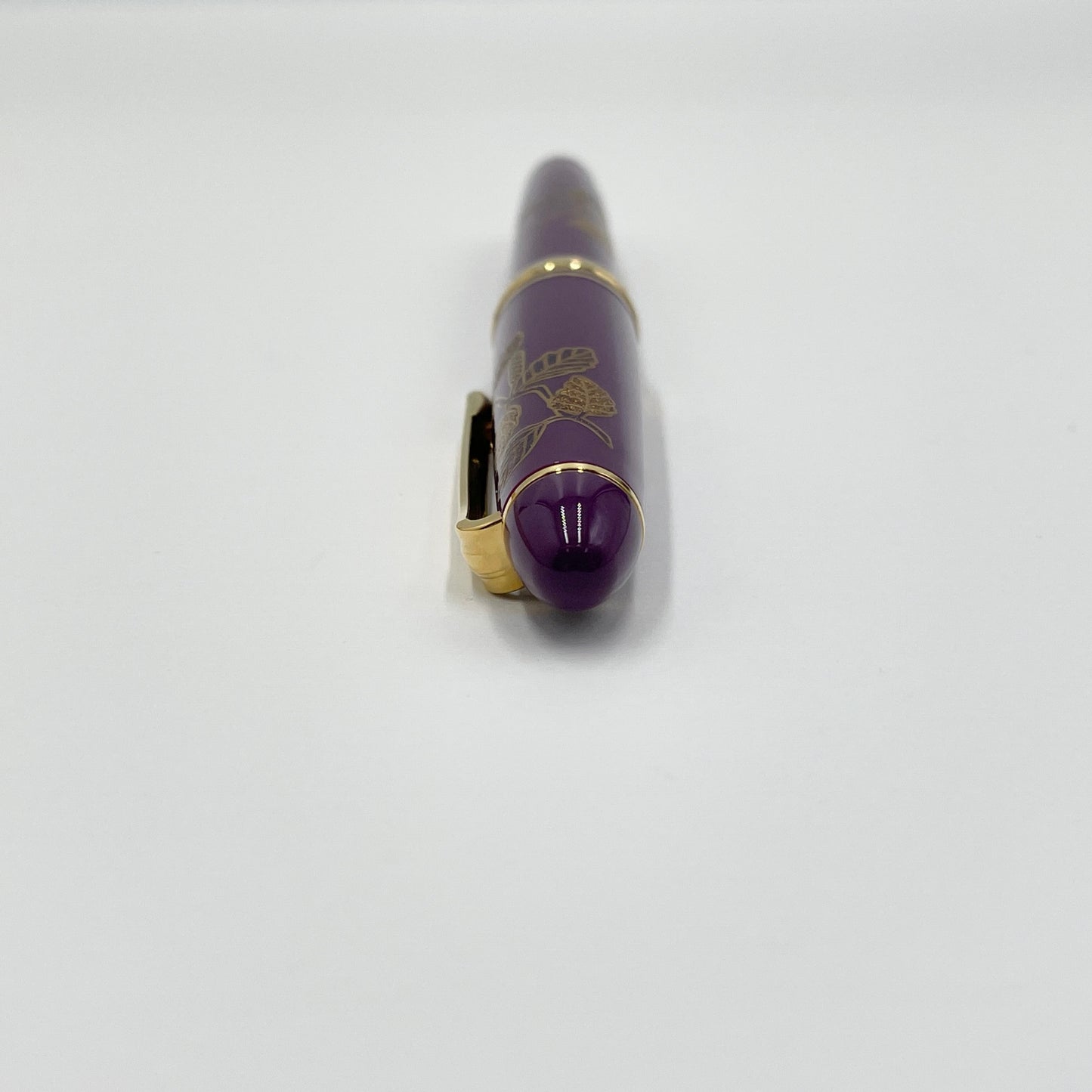 美品 SAILOR セーラー 万年筆 皇后陛下喜寿記念 紫の寿ぎ 14K 585【C6878-C】