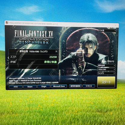 美品 ゲーミングPC Ryzen 7 7800X3D 32GB　SSD 2TB GeForce RTX 4070 SUPER C3896 140サイズ発送