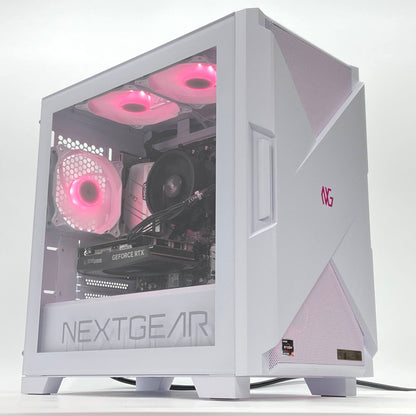 美品 NEXTGEAR JG-A5G60(ホワイト) Ryzen5 5500 16GB SSD 1TB RTX 4060 Windows11 Home 【C5490-140】