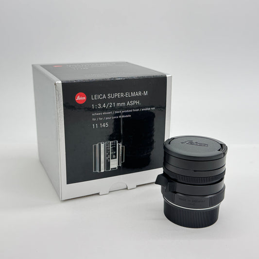 美品 Leica スーパーエルマー M21mm F3.4 ASPH. ブラック 11 145【C7608-60】