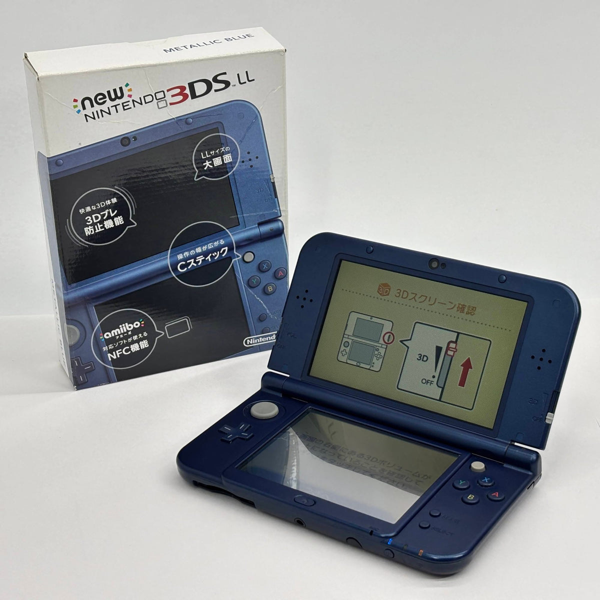 Newニンテンドー3DS LL本体（RED-001/メタリックブルー） ニンテンドー3DS【C8924-C】