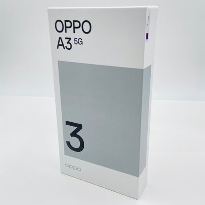 美品 OPPO A3 5G 128GB A402OP パープル  SIMフリー【C4303-C】