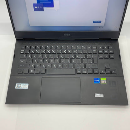 美品 HP OMEN 16-b0152TX Core i7-11800H 16GB RTX 3070  SSD 1TB Windows11 Home バッテリー最大容量85%【C5755-100】