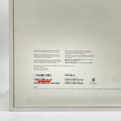 新品同様 美品 Apple MacBook Air 13インチ  M4 24GB 512GB ミッドナイト充放電回数3回 バッテリー最大容量100% 【C6444-80】