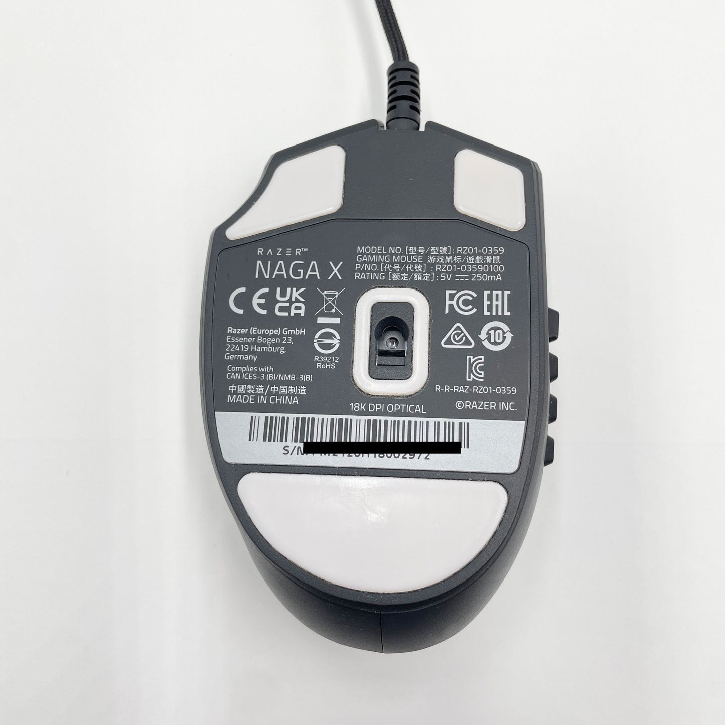 RAZER NAGA X RZ01-0359 ゲーミングマウス 本体のみ	【C7211-60】