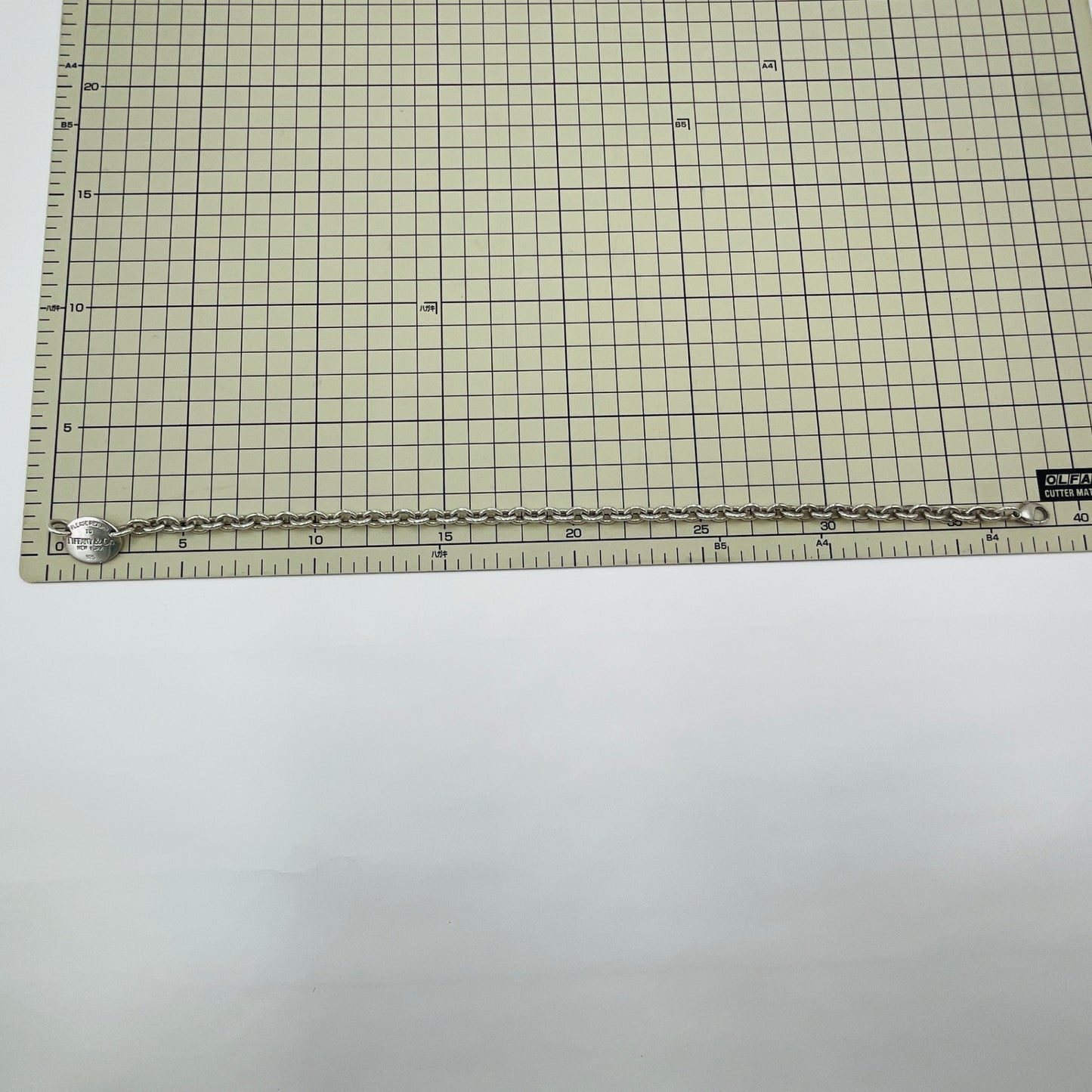 ティファニー リターントゥティファニー オーバルタグ ネックレス 全長約39cm　【C4594-C】