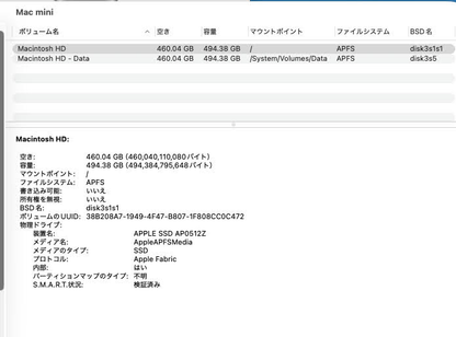 美品 Apple Mac mini 2024 M4 24GB 512GB 充電ケーブル付属【C8694-60】