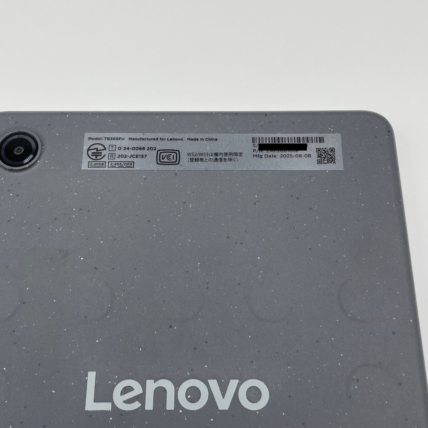 Lenovo Tab K9  TB305FU　Wi-Fiモデル  64GB  付属品完備	【C4873-60】