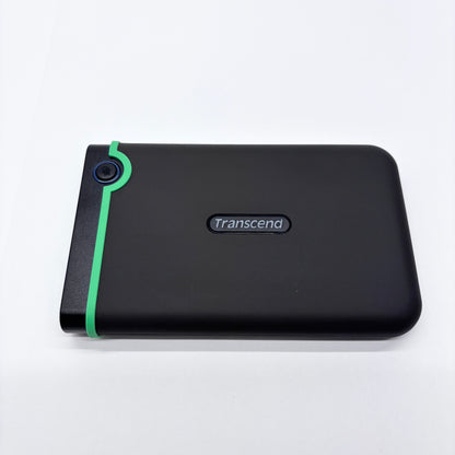 Transcend ポータブルHDD 2.5インチ USB3.1 耐衝撃ケース  1TB TS2TSJ25M3S 2018年製造【C8248-C】
